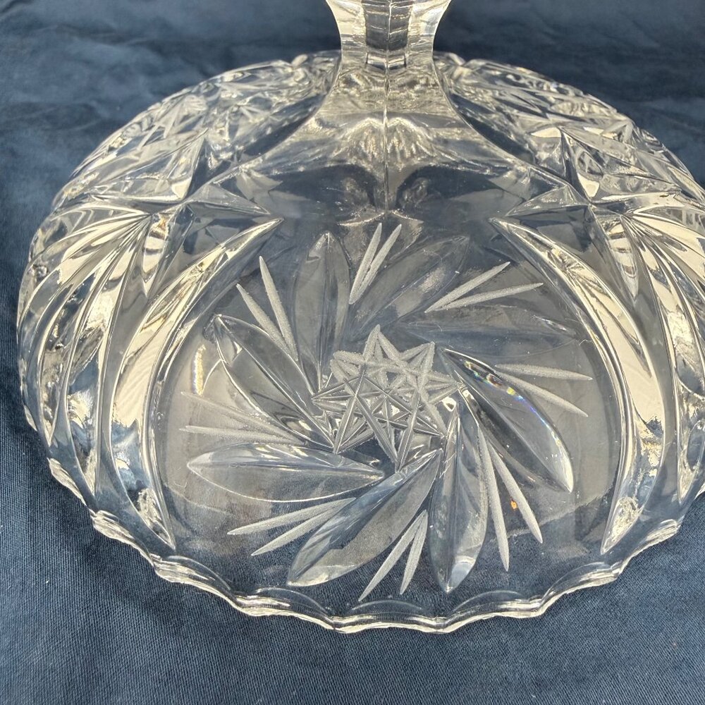 Antique American Brilliant Period Pressed Glass Compote Bowl - Picture 4 of 8